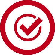 A red circular icon with a bold white check mark in the center, encircled by a thick red ring. The check mark is enclosed within a white background, creating a clear and prominent symbol of confirmation or approval, akin to reaching fitness goals set in personalized training programs. - Kirkland Personal Trainer A red circular icon with a bold white check mark in the center, encircled by a thick red ring. The check mark is enclosed within a white background, creating a clear and prominent symbol of confirmation or approval, akin to reaching fitness goals set in personalized training programs.